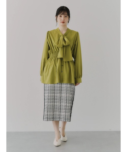 YECCA VECCA（イェッカヴェッカ）の「2wayリボンブラウス（シャツ/ブラウス・レディース・ライム/ブラック/ホワイト・FREE）」の19枚目の写真