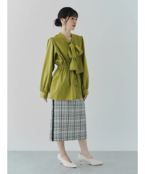 YECCA VECCA（イェッカヴェッカ）の「2wayリボンブラウス（シャツ/ブラウス・レディース・ライム/ブラック/ホワイト・FREE）」の16枚目の写真