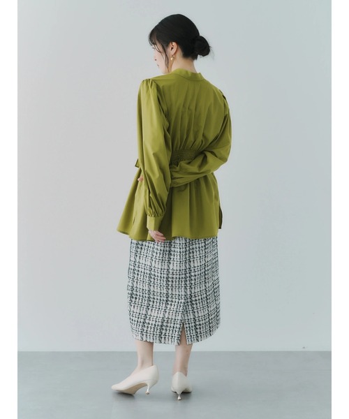 YECCA VECCA（イェッカヴェッカ）の「2wayリボンブラウス（シャツ/ブラウス・レディース・ライム/ブラック/ホワイト・FREE）」の15枚目の写真