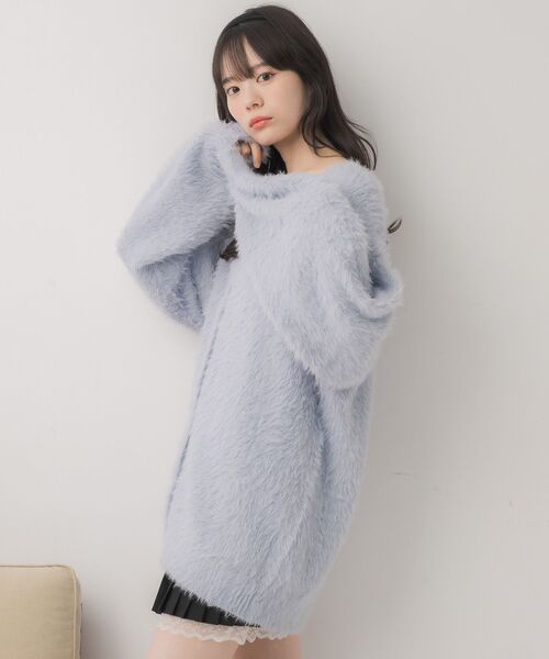 ems excite（エムズエキサイト）の「BIGシャギーカーデ