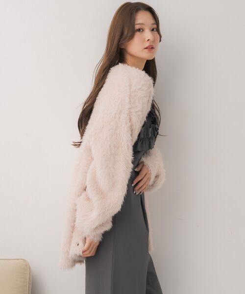 セール】BIGシャギーカーデ(カーディガン/ボレロ)|ems excite セール】BIGシャギーカーデ(カーディガン/ボレロ)|ems excite