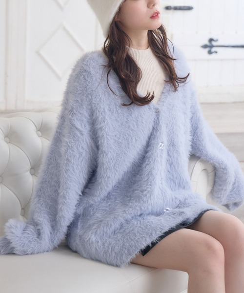 BIGシャギーカーデ（カーディガン/ボレロ）｜ems excite（エムズ