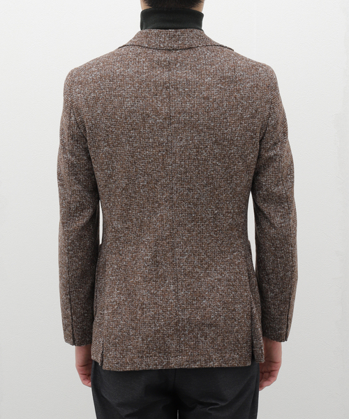 EDIFICE(エディフィス)の「BRERAS(ブレラス) Melange Jersey JKT A4NAPOLITJR017(テーラードジャケット・メンズ・ブラウン系その他・50/48/46/44)」の5枚目の写真