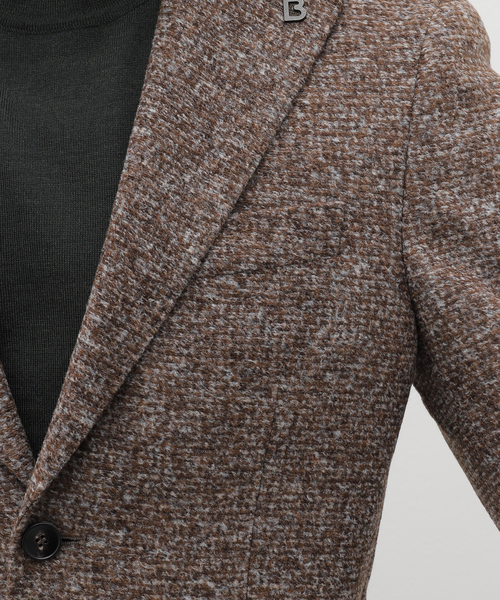 EDIFICE(エディフィス)の「BRERAS(ブレラス) Melange Jersey JKT A4NAPOLITJR017(テーラードジャケット・メンズ・ブラウン系その他・50/48/46/44)」の12枚目の写真