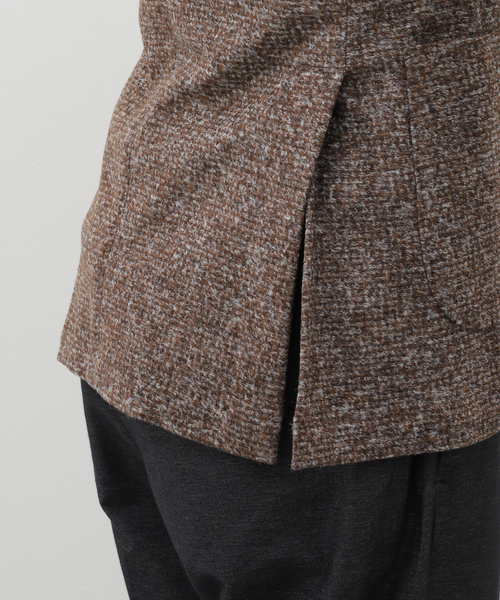 EDIFICE(エディフィス)の「BRERAS(ブレラス) Melange Jersey JKT A4NAPOLITJR017(テーラードジャケット・メンズ・ブラウン系その他・50/48/46/44)」の16枚目の写真