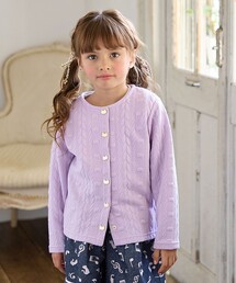ANNA SUI mini カーディガン ボレロ パープル 130サイズ キッズのカーディガン/ボレロ（パープル/紫色系）ファッション