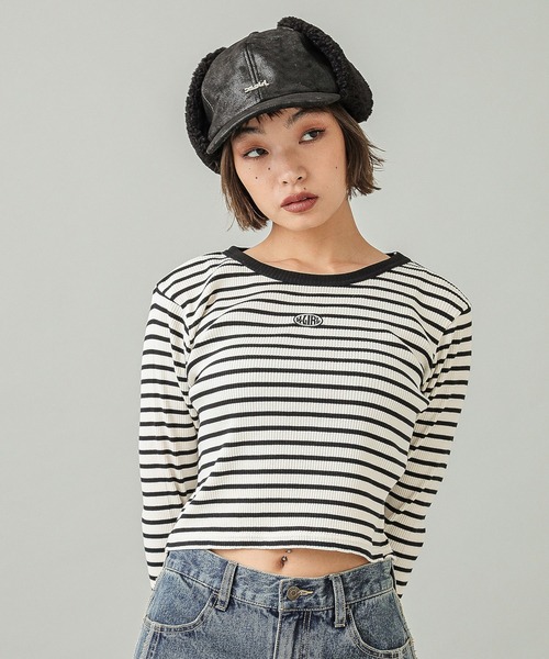 X-girl（エックスガール）の「DOG EAR BOA CAP（キャップ・レディース・ベージュ/ブラック・ONE SIZE）」の8枚目の写真