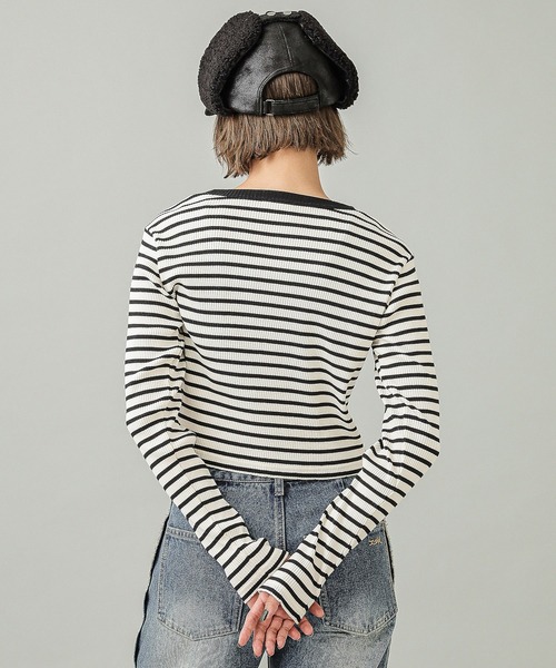 X-girl（エックスガール）の「DOG EAR BOA CAP（キャップ・レディース・ベージュ/ブラック・ONE SIZE）」の11枚目の写真