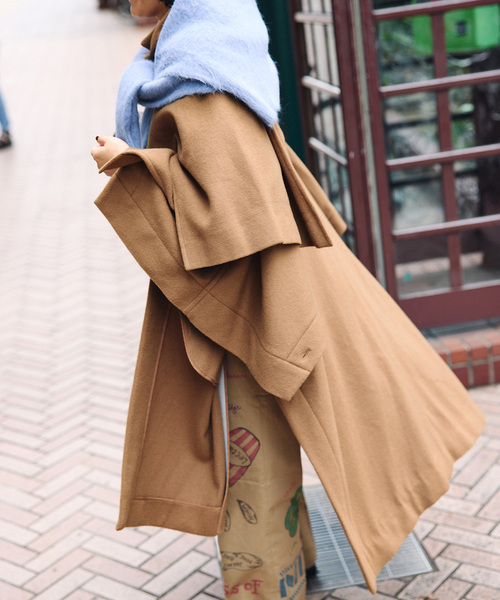 ヨサ　マント　美品 2015AW yohji yamamoto femme デザインマントコート（FY-C04-1