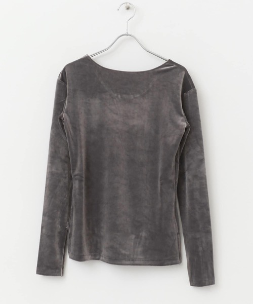 GREYCHORD（グレーコード）の「『別注』GREYCHORD×ROSSO　MIRAベロアカットソー（Tシャツ/カットソー・レディース・ブラック/ベージュ系その他/グレー系その他・1）」の12枚目の写真