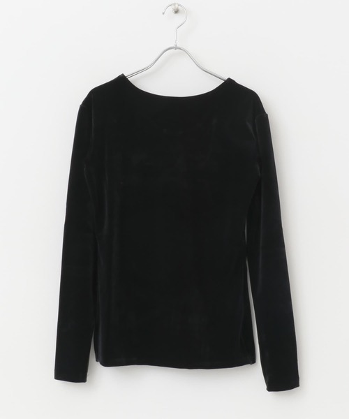 GREYCHORD（グレーコード）の「『別注』GREYCHORD×ROSSO　MIRAベロアカットソー（Tシャツ/カットソー・レディース・ブラック/ベージュ系その他/グレー系その他・1）」の13枚目の写真