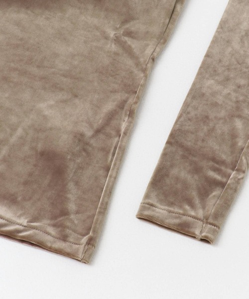 GREYCHORD（グレーコード）の「『別注』GREYCHORD×ROSSO　MIRAベロアカットソー（Tシャツ/カットソー・レディース・ブラック/ベージュ系その他/グレー系その他・1）」の6枚目の写真