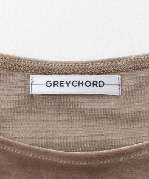 GREYCHORD（グレーコード）の「『別注』GREYCHORD×ROSSO　MIRAベロアカットソー（Tシャツ/カットソー・レディース・ブラック/ベージュ系その他/グレー系その他・1）」の9枚目の写真