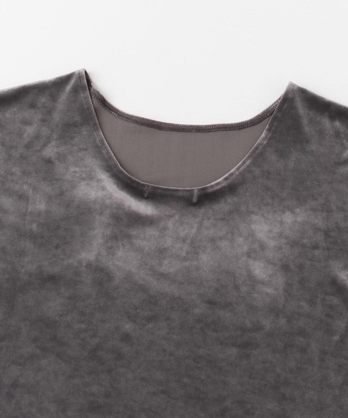 GREYCHORD（グレーコード）の「『別注』GREYCHORD×ROSSO　MIRAベロアカットソー（Tシャツ/カットソー・レディース・ブラック/ベージュ系その他/グレー系その他・1）」の10枚目の写真