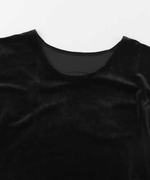 GREYCHORD（グレーコード）の「『別注』GREYCHORD×ROSSO　MIRAベロアカットソー（Tシャツ/カットソー・レディース・ブラック/ベージュ系その他/グレー系その他・1）」の5枚目の写真