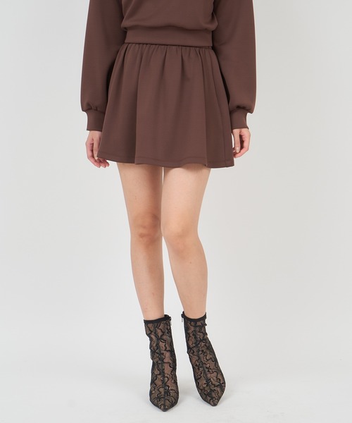 【セール】カットフレアミニスカート（スカート）｜ROYAL PARTY（ロイヤルパーティー）