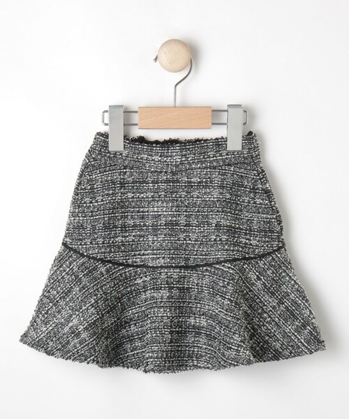 SHOO・LA・RUE（シューラルー）の「【110-140cm】カットツィードフレアスカパン（スカート・キッズ・ブラック/パープル・11/12/13/14）」の10枚目の写真