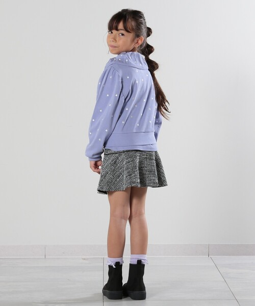 SHOO・LA・RUE（シューラルー）の「【110-140cm】カットツィードフレアスカパン（スカート・キッズ・ブラック/パープル・11/12/13/14）」の11枚目の写真