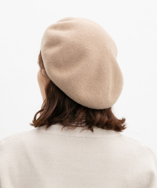 Honeys(ハニーズ)の「ウール混ベレー帽(ハンチング/ベレー帽・レディース・ブラック/グリーン/ブラウン/ベージュ・FREE)」の19枚目の写真