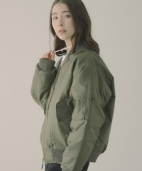 ROTHCO（ロスコ）の「【ROTHCO】MA-1 JACKET（MA-1・レディース・カーキ・FREE）」の5枚目の写真