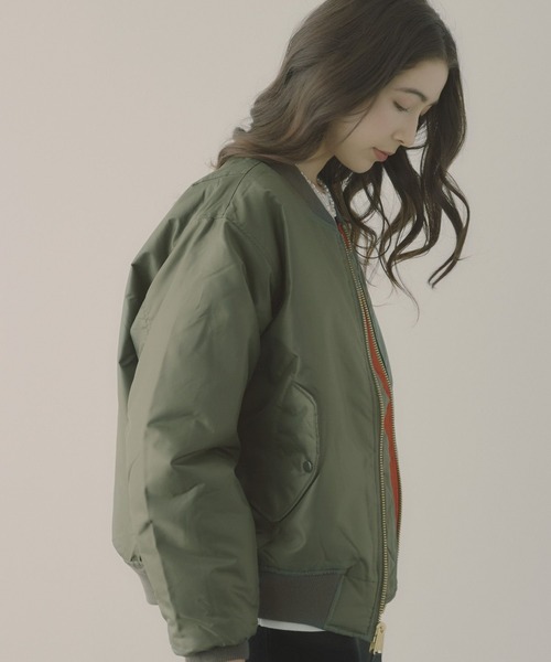 ROTHCO（ロスコ）の「【ROTHCO】MA-1 JACKET（MA-1・レディース・カーキ・FREE）」の9枚目の写真