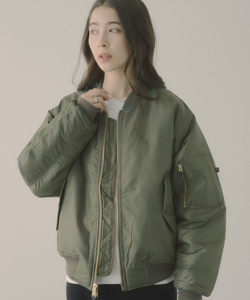 ROTHCO（ロスコ）の「【ROTHCO】MA-1 JACKET（MA-1・レディース・カーキ・FREE）」の2枚目の写真