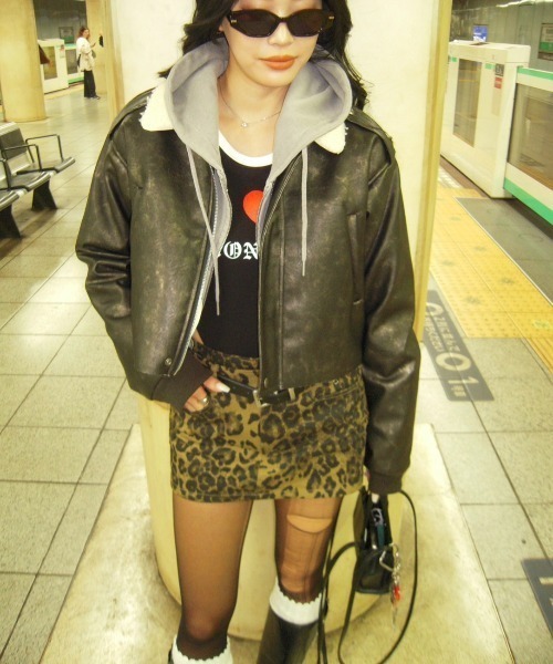 BLONDEY（ブロンディ）の「【インナー付き】レオパードミニスカート（スカート・レディース・ブラウン・MEDIUM/SMALL）」の11枚目の写真