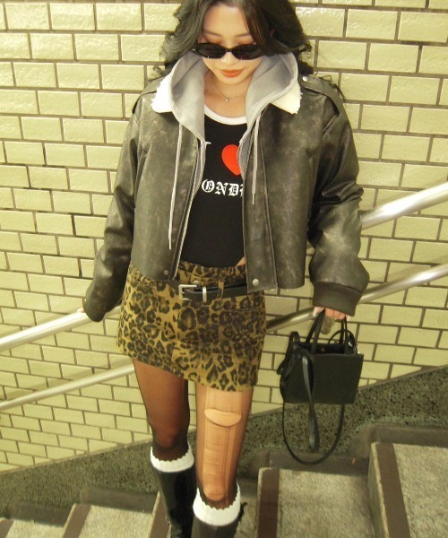 BLONDEY（ブロンディ）の「【インナー付き】レオパードミニスカート（スカート・レディース・ブラウン・MEDIUM/SMALL）」の12枚目の写真