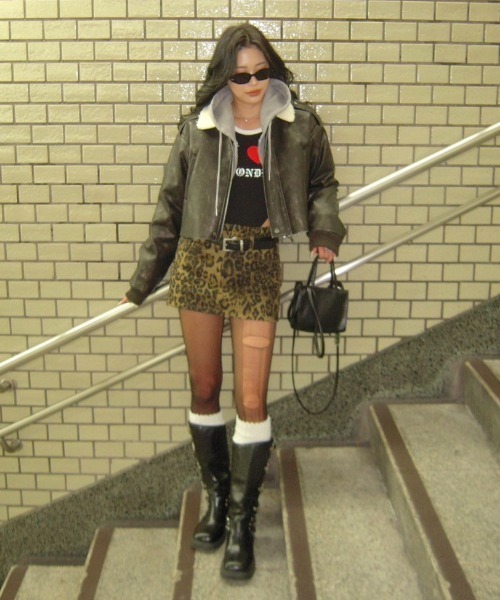 BLONDEY（ブロンディ）の「【インナー付き】レオパードミニスカート（スカート・レディース・ブラウン・MEDIUM/SMALL）」の10枚目の写真