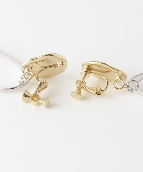 URBAN RESEARCH ROSSO WOMEN（アーバンリサーチ　ロッソ）の「MIXオーバルイヤリング（イヤリング・レディース・ゴールド系その他・FREE）」の4枚目の写真