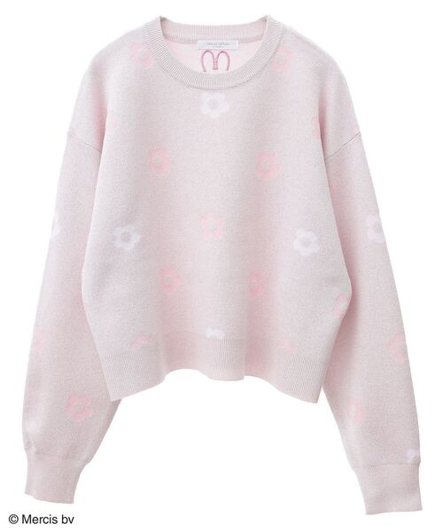 Miffy（ ミッフィー）の「Miffy/フラワージャガードニットプルオーバー（ニット/セーター・レディース・ラベンダー/ホワイト/ピンク/ブラック・FREE）」の18枚目の写真