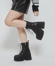 ENVYM | レースアップショートブーツ(ブーツ)