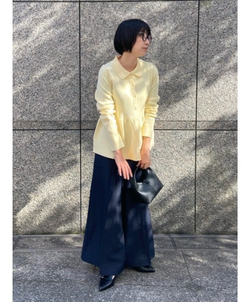 UR'S(ユアーズ)の「ワンタックオーバーワイドパンツ(その他パンツ・レディース・ネイビー/キャメル/ホワイト・S/M/L)」の7枚目の写真