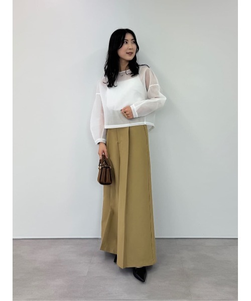 UR'S(ユアーズ)の「ワンタックオーバーワイドパンツ(その他パンツ・レディース・ネイビー/キャメル/ホワイト・S/M/L)」の9枚目の写真