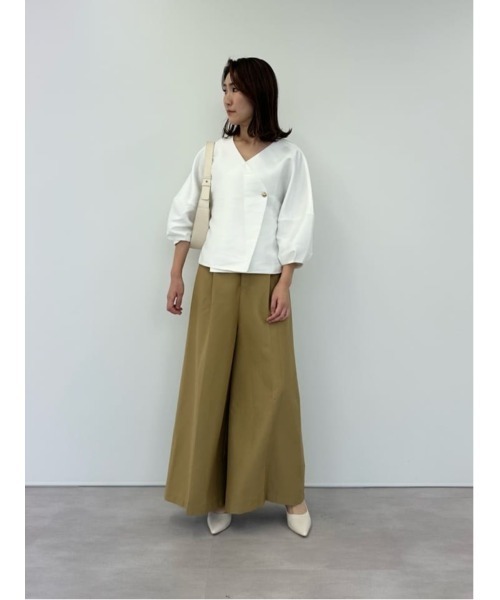 UR'S(ユアーズ)の「ワンタックオーバーワイドパンツ(その他パンツ・レディース・ネイビー/キャメル/ホワイト・S/M/L)」の14枚目の写真