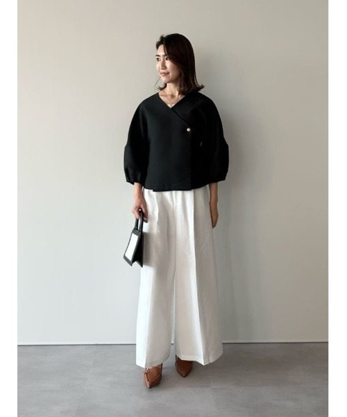 UR'S(ユアーズ)の「ワンタックオーバーワイドパンツ(その他パンツ・レディース・ネイビー/キャメル/ホワイト・S/M/L)」の20枚目の写真
