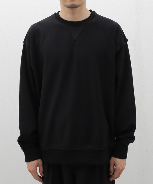 417 EDIFICE（フォーワンセブンエディフィス）の「sportswear / スポーツウェア untrimmedスウェット（スウェット・メンズ・ブラック/チャコールグレー/パープル・MEDIUM/LARGE）」の2枚目の写真