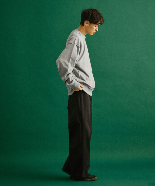 417 EDIFICE（フォーワンセブンエディフィス）の「sportswear / スポーツウェア untrimmedスウェット（スウェット・メンズ・ブラック/チャコールグレー/パープル・MEDIUM/LARGE）」の7枚目の写真