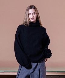【VOAAOV】BISHU TAMBLER WOOL GAUZE High Neck Hoodie