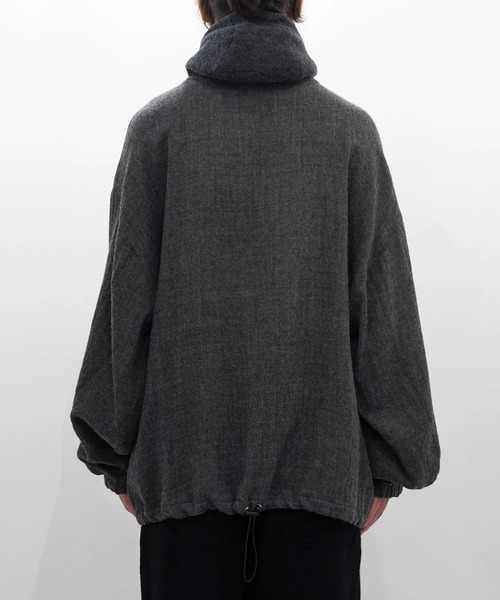 VOAAOV(ヴォアーブ)の「【VOAAOV】BISHU TAMBLER WOOL GAUZE High Neck Hoodie(パーカー・メンズ・ブラウン/グレー/ブラック・2/1)」の22枚目の写真