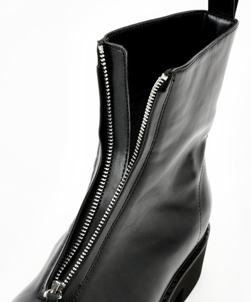 BARNYARDSTORM（バンヤードストーム）の「Mazell / フロントZIPブーツ（ブーツ・レディース・ブラック・37/39/36/35/38）」の6枚目の写真