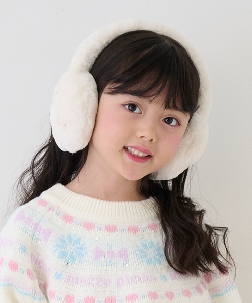 【セール】リボン フェイクファー イヤマフ（イヤーマフ）｜mezzo piano（メゾピアノ）