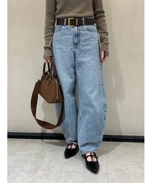 Mila Owen | ルーズフィットカーブデニムパンツ【手洗い可能】(デニムパンツ)