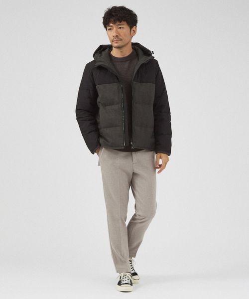 ABAHOUSE GRAY（アバハウスグレイ）の「【カシミアタッチ】プルオーバー クルーネックニット（ニット/セーター・メンズ・グレイッシュベージュ/ブラック/セージグリーン/ホワイト・46/48）」の13枚目の写真