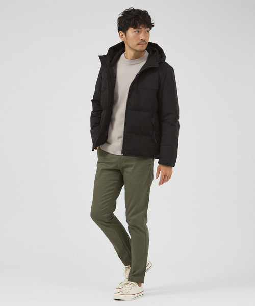 ABAHOUSE GRAY（アバハウスグレイ）の「【カシミアタッチ】プルオーバー クルーネックニット（ニット/セーター・メンズ・グレイッシュベージュ/ブラック/セージグリーン/ホワイト・46/48）」の19枚目の写真