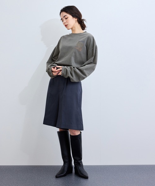 le cercle ADAM ET ROPE'（ルセルクルアダムエロペ）の「和柄Tシャツ（冨嶽三十六景）（Tシャツ/カットソー・レディース・ホワイト/チャコールグレー・L/M）」の19枚目の写真