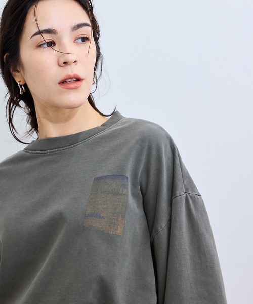 le cercle ADAM ET ROPE'（ルセルクルアダムエロペ）の「和柄Tシャツ（冨嶽三十六景）（Tシャツ/カットソー・レディース・ホワイト/チャコールグレー・L/M）」の20枚目の写真