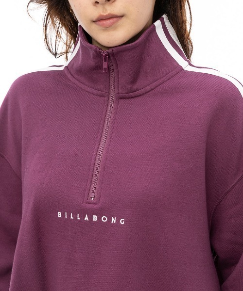 BILLABONG（ビラボン）の「BILLABONG レディース SLEEVE LINE SWEAT ON ワンピース/ビラボンハーフジップスウェットフレアワンピース（ワンピース・レディース・グリーン系その他/パープル系その他/オフホワイト・MEDIUM）」の5枚目の写真