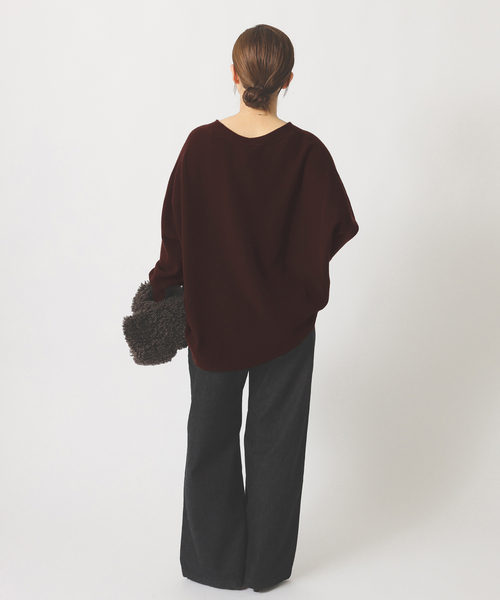 IENA Fineニュージーウール ニュアンス Vプルオーバー Fine ニュージーウール ニュアンス Vプルオーバー（ニット