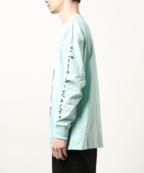 ARCHIVER(アーカイバ)の「【Bl】16/-天竺 サーフプリント長袖Tシャツ(Tシャツ/カットソー・メンズ・グレー/ホワイト・MEDIUM/LARGE)」の3枚目の写真